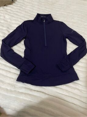 Greyson Navy Half-Zip Long-Sleeve Performance sweater